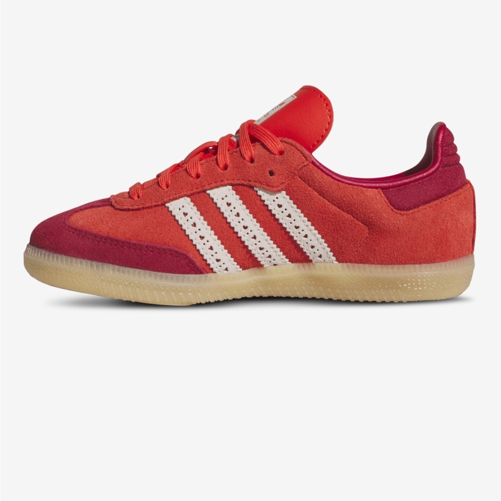 ADIDAS SAMBA OG KIDS VALENTINE’S DAY SNEAKERS IN RED PINK 13 1 - Picture 3 of 13
